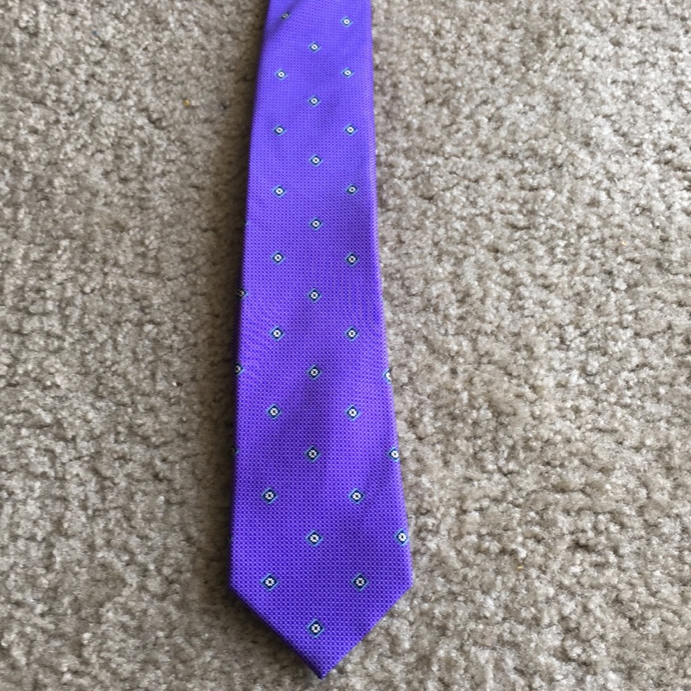 Stafford Purple Silk Tie